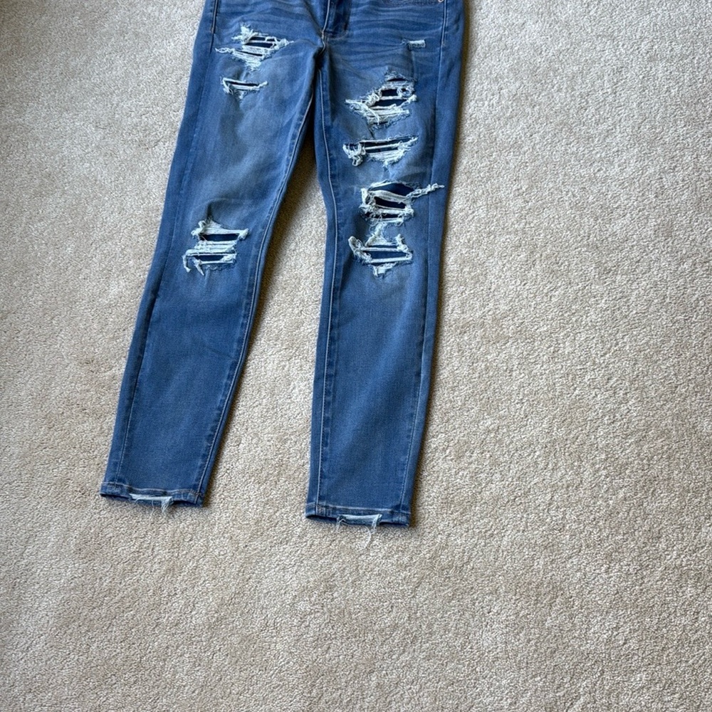 Distressed Blue Jeans for Women